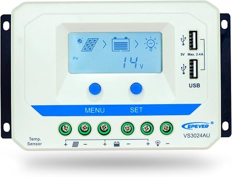 EPsolar VS3024A 30A Panel Regulator Controller 12/24V Auto Work for Solar Battery Charging