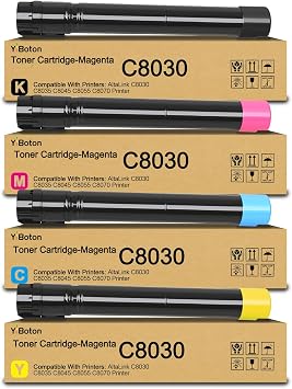 High Yield AltaLink C8030 C8035 C8045 C8055 C8070 Toner Cartridge 4-Pack