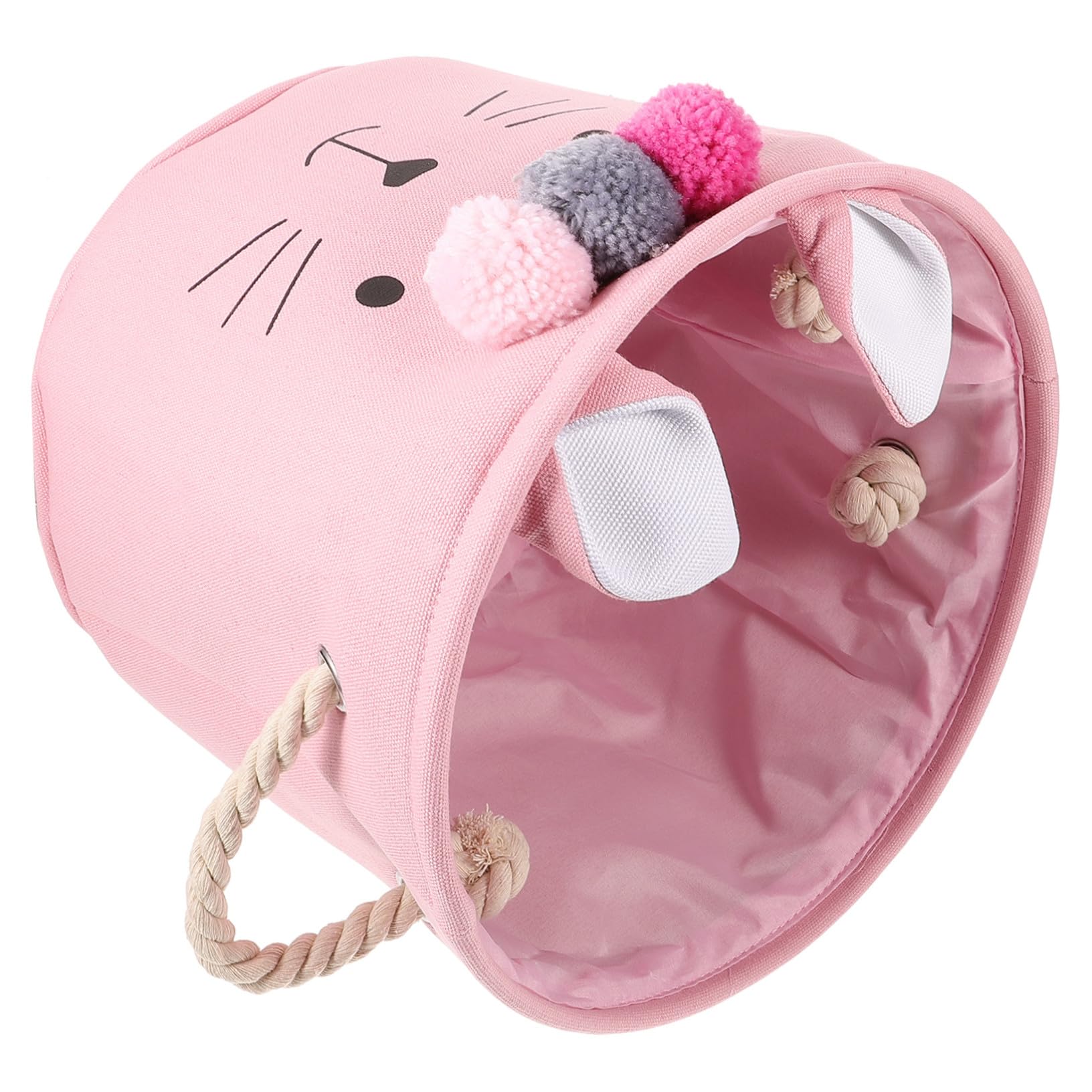 Panier linge pour fille joli et pratique pour une chambre douce