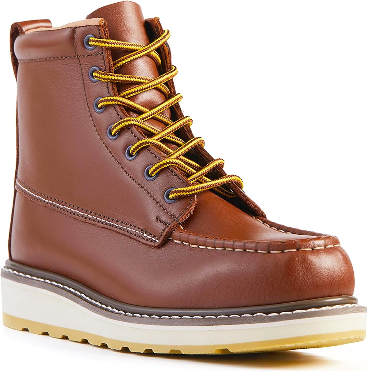 Botas de trabajo SureTrack de 6" con punta de acero para hombre, antideslizantes y resistentes al aceite, EH