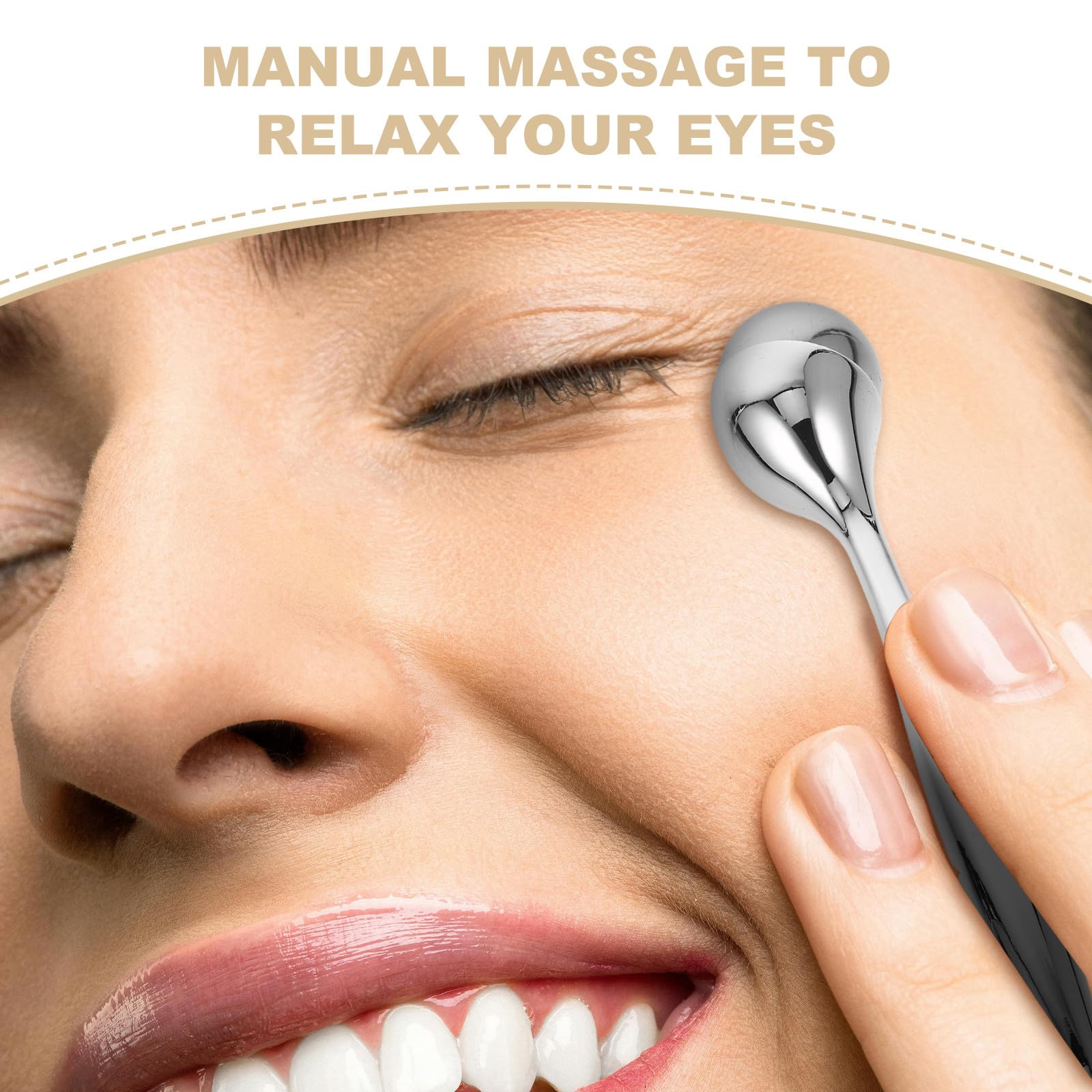 Rodillo de Masaje para Ojos Antiarrugas y Ojeras Mini Portátil Efecto Frío para Cuidado Ocular y Reducción de Bolsas Instrumento de Belleza para Viaje y Uso Diario