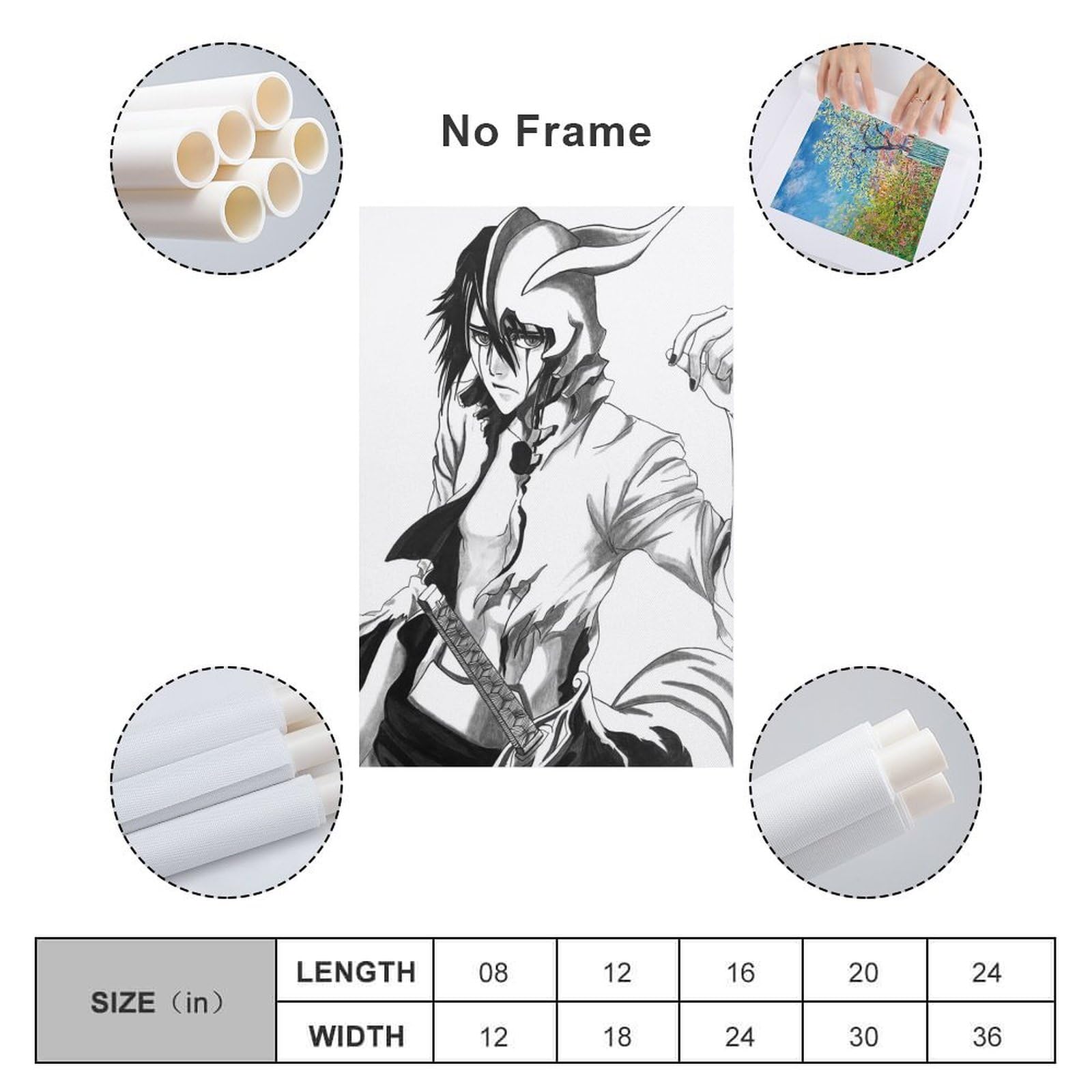 Amazon.co.jp: ウルキオラ シファー BLEACH HD キャラクター ポスター