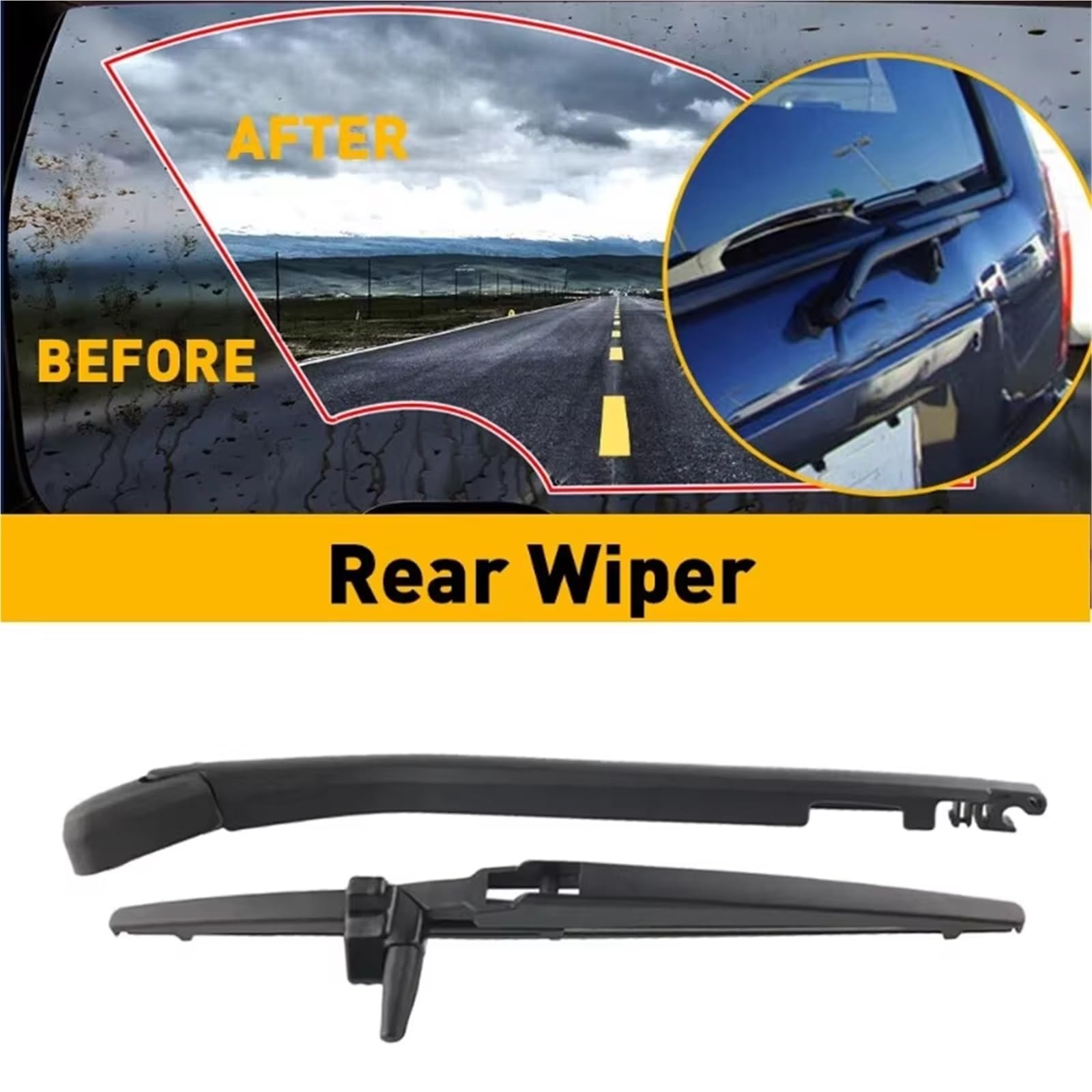 Limpiaparabrisas Para 2003-2009 Para Toyota Para 4Runner Para Limited Para Sport Para Utility Para 4 Puertas 1 Juego Limpiaparabrisas Trasero Coche Brazo Y Cuchilla Limpiaparabrisas Trasero