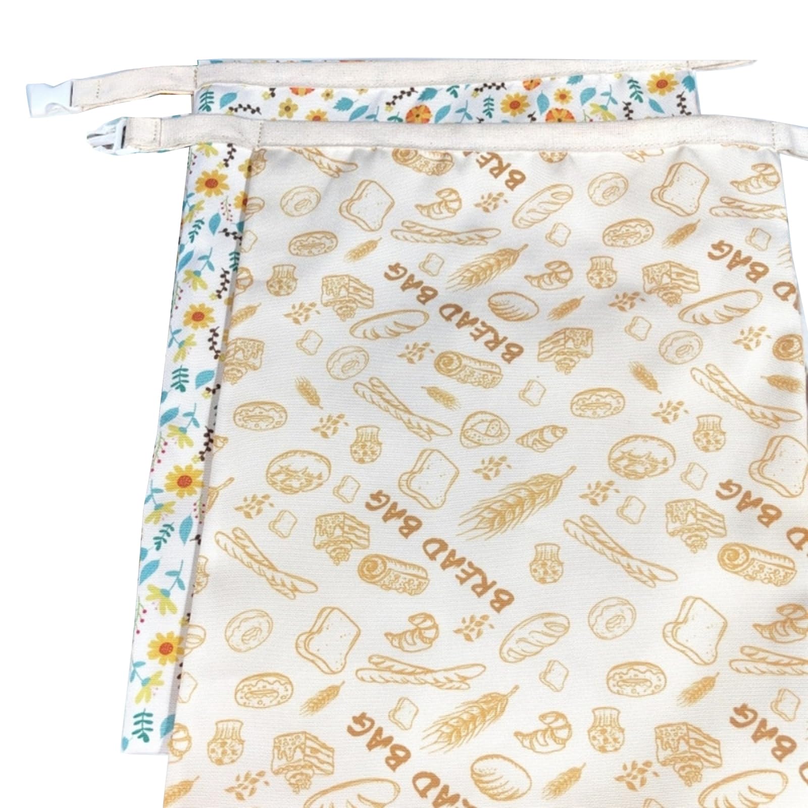 Of 2 Recyclable Beekeeping Bread Sacks for Leaven Innovation Conservation Friendly Cotton Storage Answer Large Size Kitchen Use Recyclable Grocery Bag