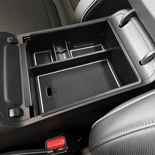 Center Console Organizer Compatible with 2022-2024 Hyundai Tucson & Santa Cruz 2022-2025 Interior Accessories Armrest Storage Box Insert Tray (Not for 2025 Limited/Hybrid/Plug-in Hybrid) White