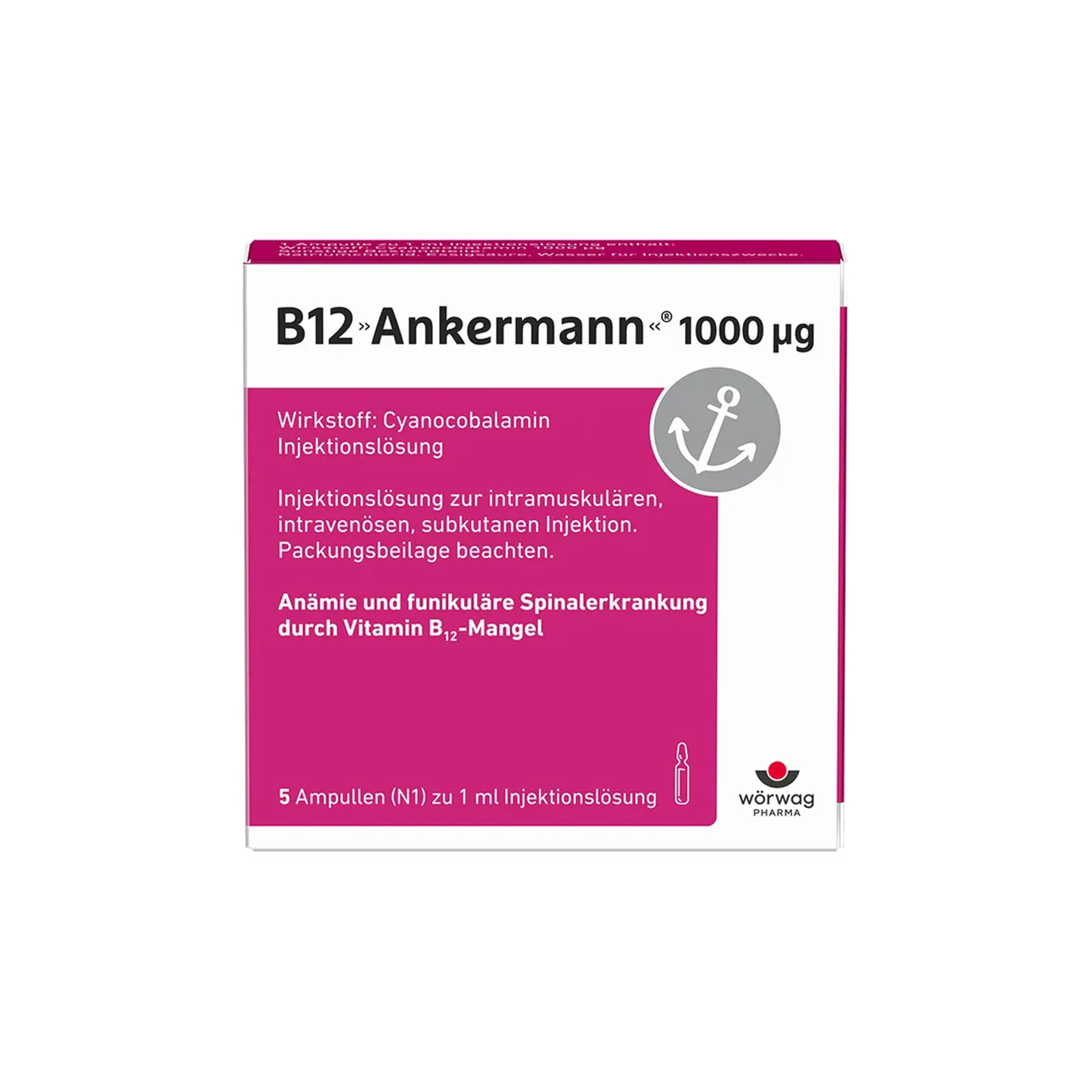germany b12 injections Ankermann® Vitamin B12 Injection 1000 μg, 5 Ampoules 06078380 Vitamin B-Complex With Crude filter-type-liquid Size:1000 mcg/ml - 30 ml x 4
