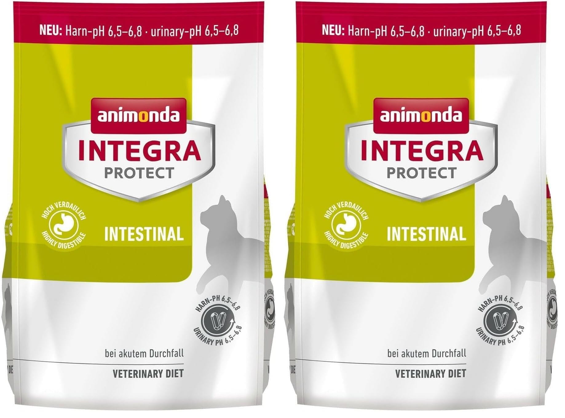 animonda INTEGRA PROTECT Katzenfutter Intestinal (1 x 1,2kg), von Veterinären empfohlen bei Durchfall & Erbrechen, Hochwertiges Diätalleinfutter für Erwachsene Katzen (Packung mit 2)