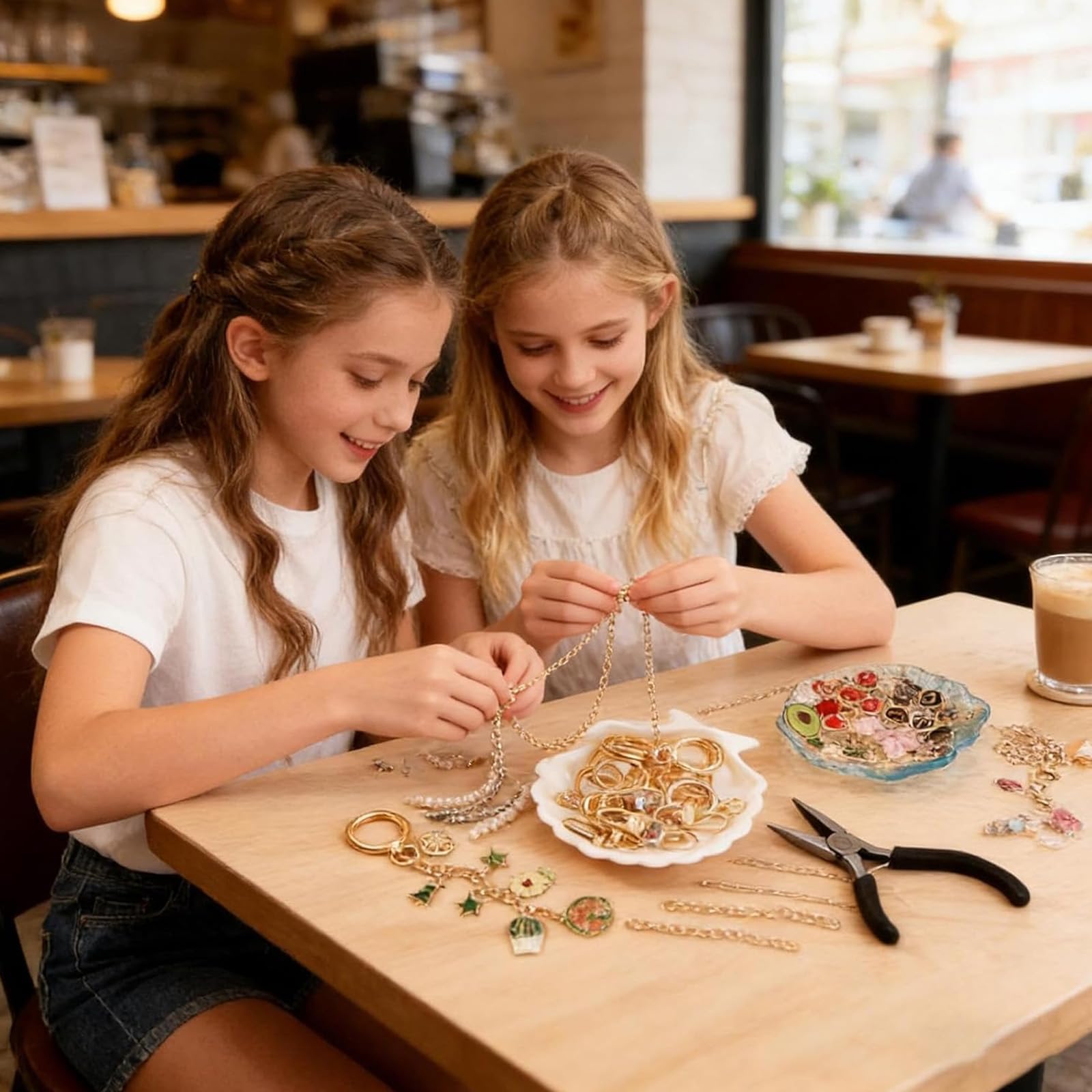 DAZZTIME Kit para Hacer Llaveros Personalizados,316 Piezas Kit de Fabricación de Llaveros,Piezas Set de Llaveros para Manualidades,para BolsosLlaveros y Creación de Joyería