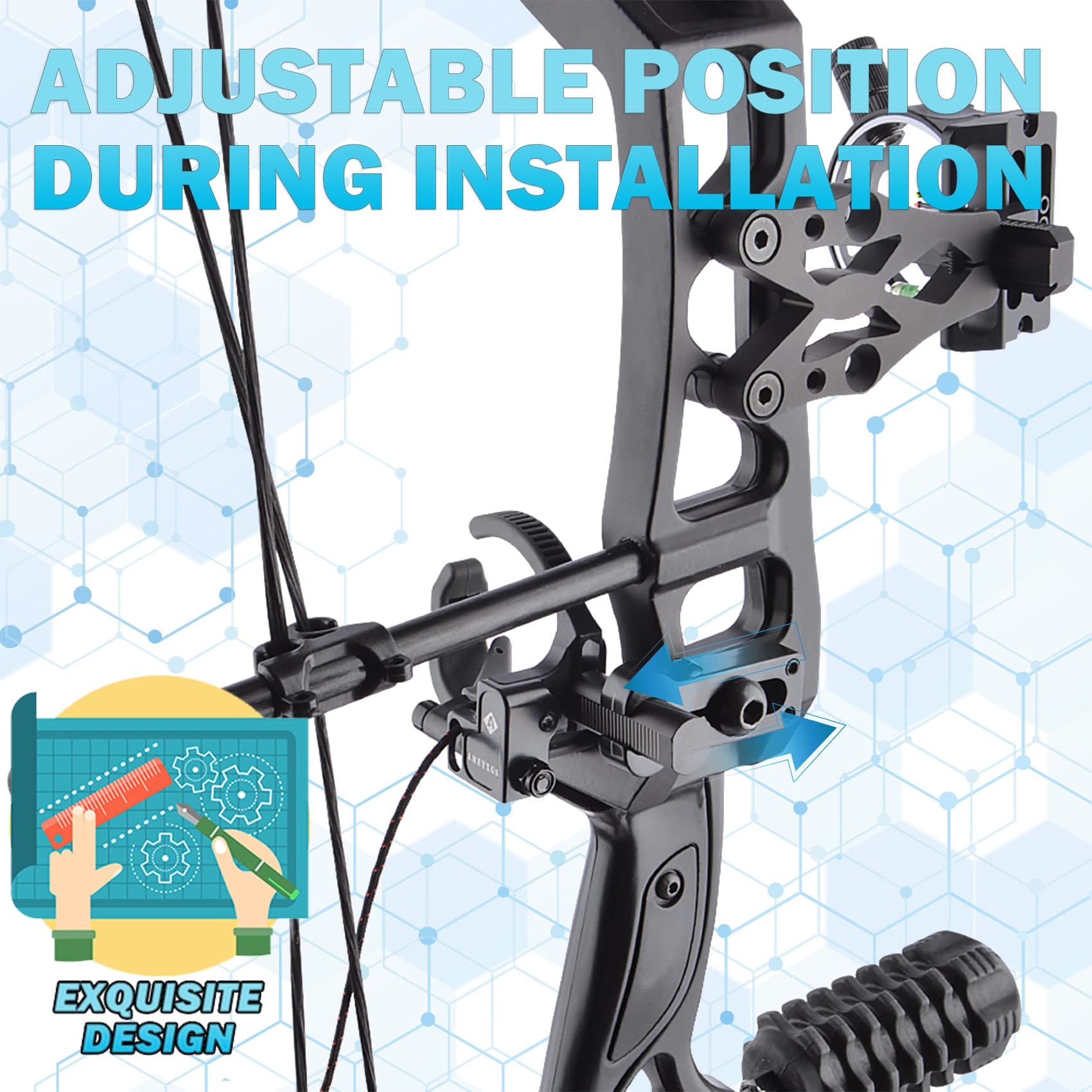 Trophy Taker LH SmackDown Pro Rest- Mathews, Black