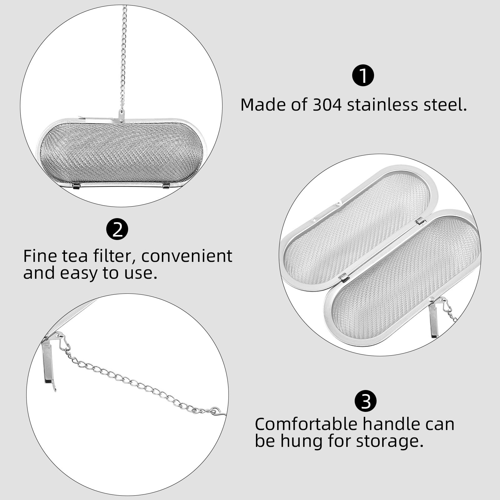 Cuillère Filtre Thé Avec Poignée Cœur Infuseur à Thé 4 Pièces - Filtre à Thé En Acier Inoxydable - Forme Cœur Avec Poignée - Maille Fine Anti-fuites - Pour Thé En Vrac Thé Feuilles Vrac