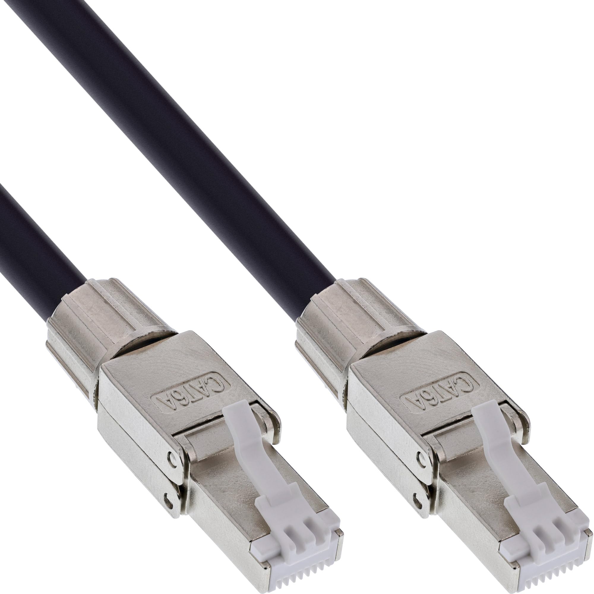 InLine Netzwerk-Kabeltrommel Outdoor Cat.6A, 50m, S/FTP PUR-Kabel, RJ45, IP67, PoE++ tauglich, UV-beständig, abriebfest, 78593A