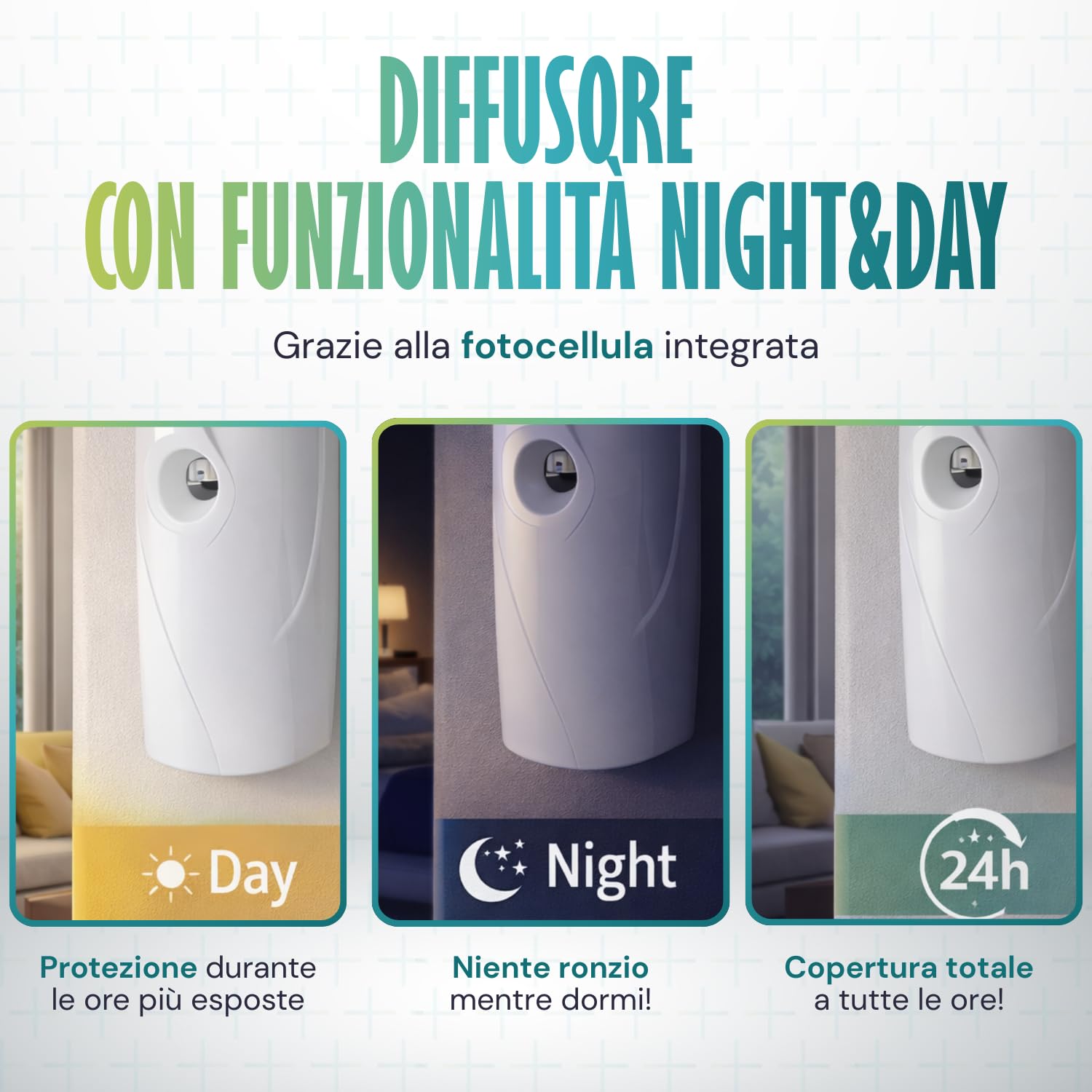 Virsus 6 Bombolette Insetticida MULTIPY da 250ml per Mosche zanzare e Insetti Volanti per Uso Domestico a Base di Piretro Naturale Vegetale + Erogatore Night And Day Automatico programmabile