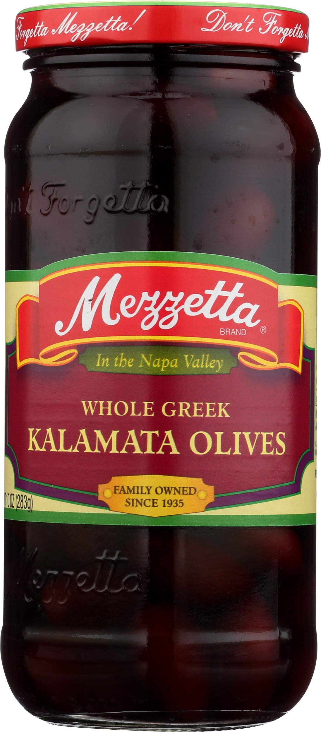 Mezzetta Whole Greek Kalamata Olives, 10 Oz