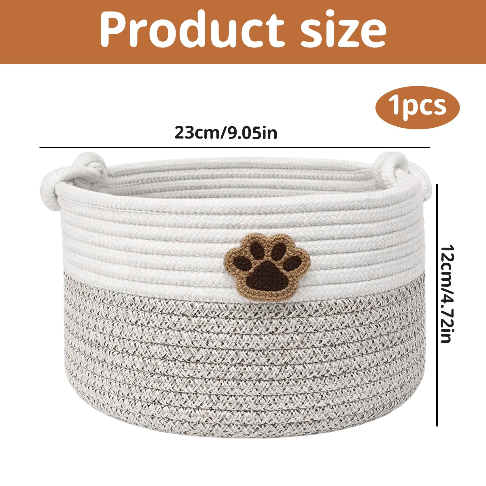 Gubilacrum 23 x 12 cm Dog Toy Basket, Dog Toy Basket - Image 2