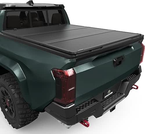 AUTOSAVER88 FRP Hard Tri-fold Truck Bed Tonneau Cover Fits for