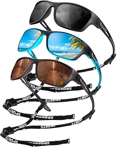KALIYADI Gafas de sol polarizadas para hombre, gafas de sol deportivas para conducir, ciclismo, pesca, con protección UV