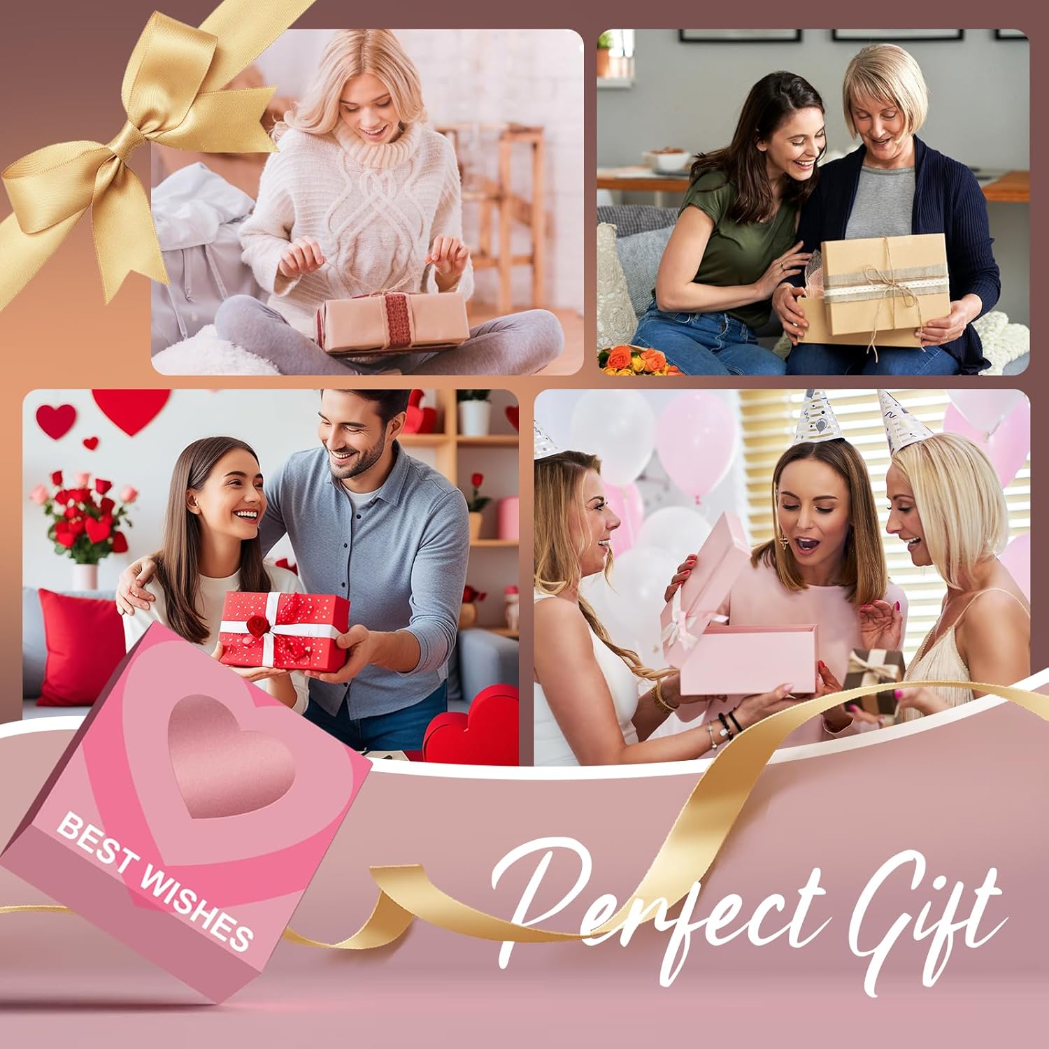 Cubic Zirconia Tennis Bracelet for Women, Sparkly CZ Link Bracelet with Box Clasp, Adjustable 16-19 cm or 7 Inch, for Wedding Party & Daily Wear, Gift Box Included - Image 8