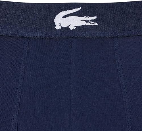 Miniatura 5 de Lacoste Troncos elásticos de algodón con estampado de cocodrilo grande para hombre, paquete de 3