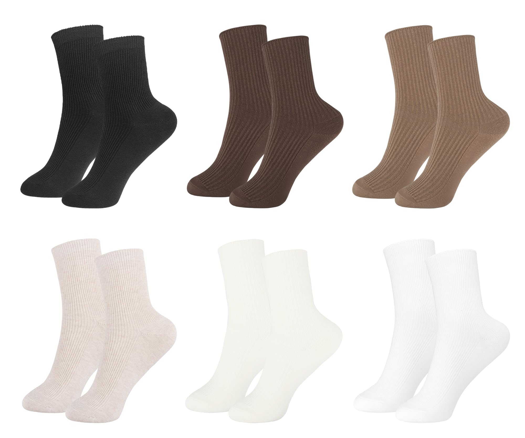 Calcetines de algodón para mujer, finos, informales, atléticos, estéticos, para mujer, calcetines acanalados para el tobillo