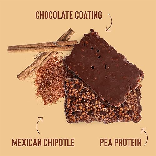 Miniatura 3 de Mezcla Barras veganas de proteínas vegetales chocolate caliente mexicano chipotle ingredientes de primera calidad sabor delicioso sin gluten sin OMG