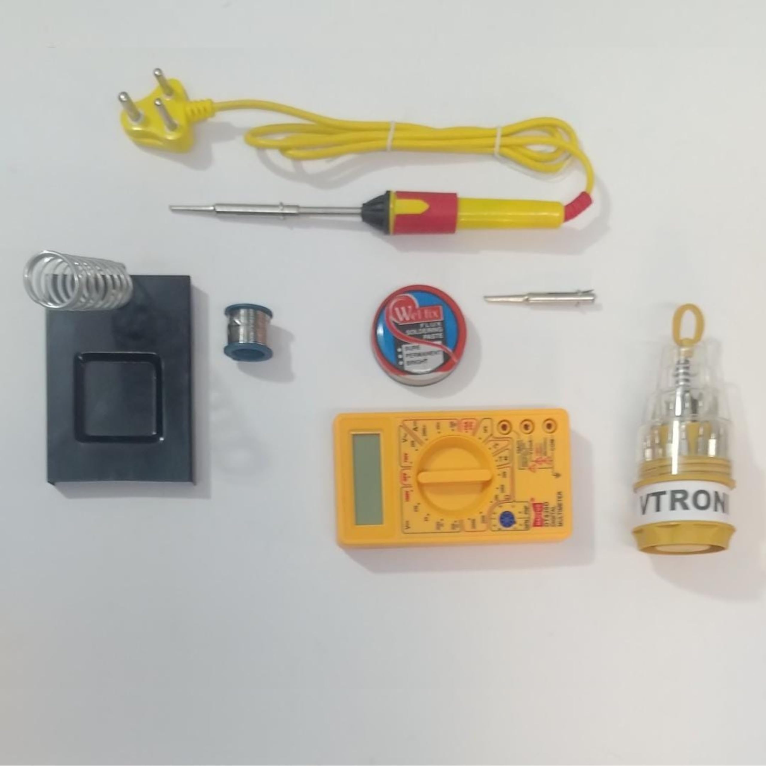 Vtronix Soldering Iron 25 Watt Original Kit for Precision Electronics Work | For Home Use & Small Repairing Work For Electronics (Pack of 7) (B0CNVMY8X3) Amazon Price History, Amazon Price Tracker