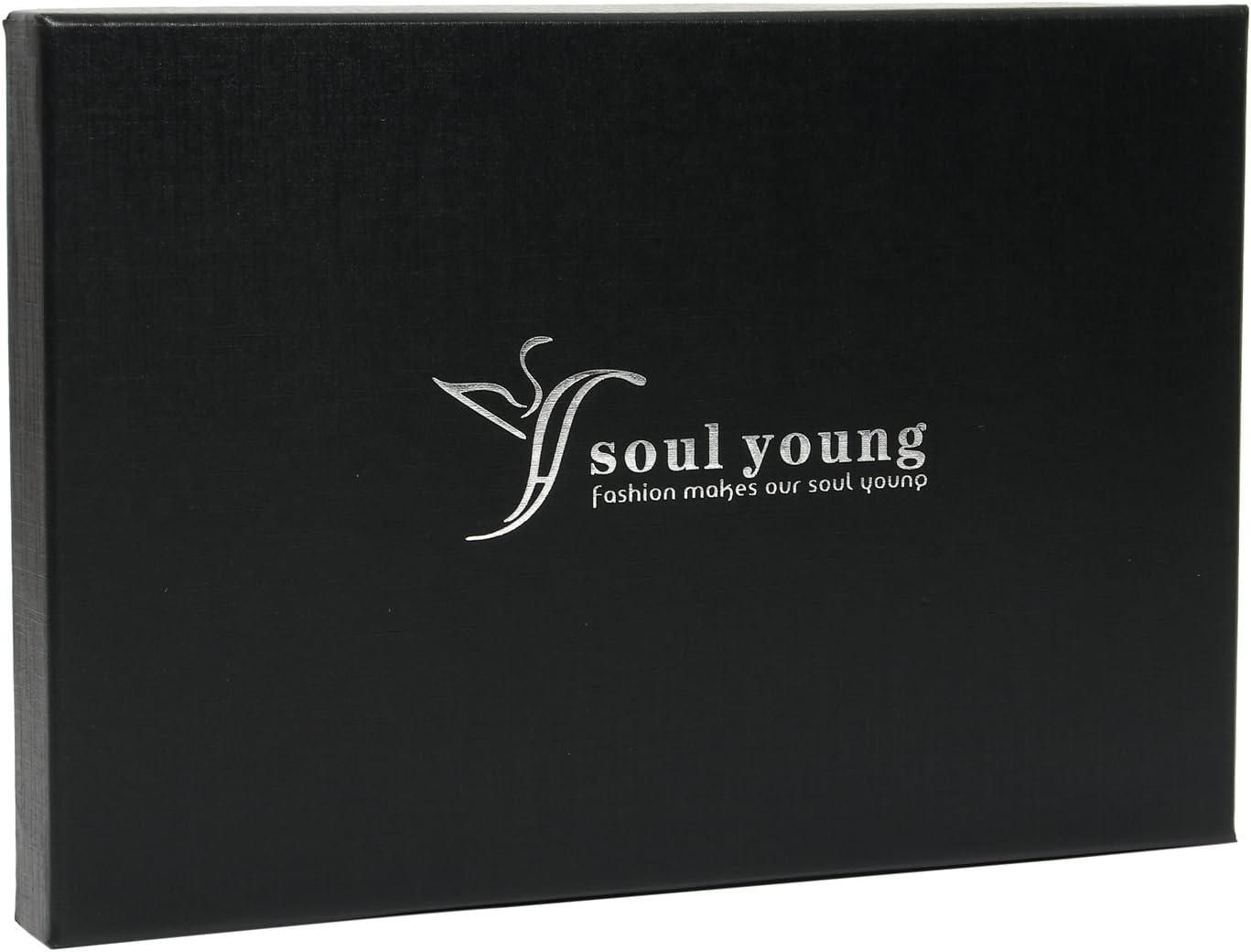 sy soul young Long Cotton Scarf for Men - Warm Fringe Plaid Scarves With Luxurious Gift Box - Image 8