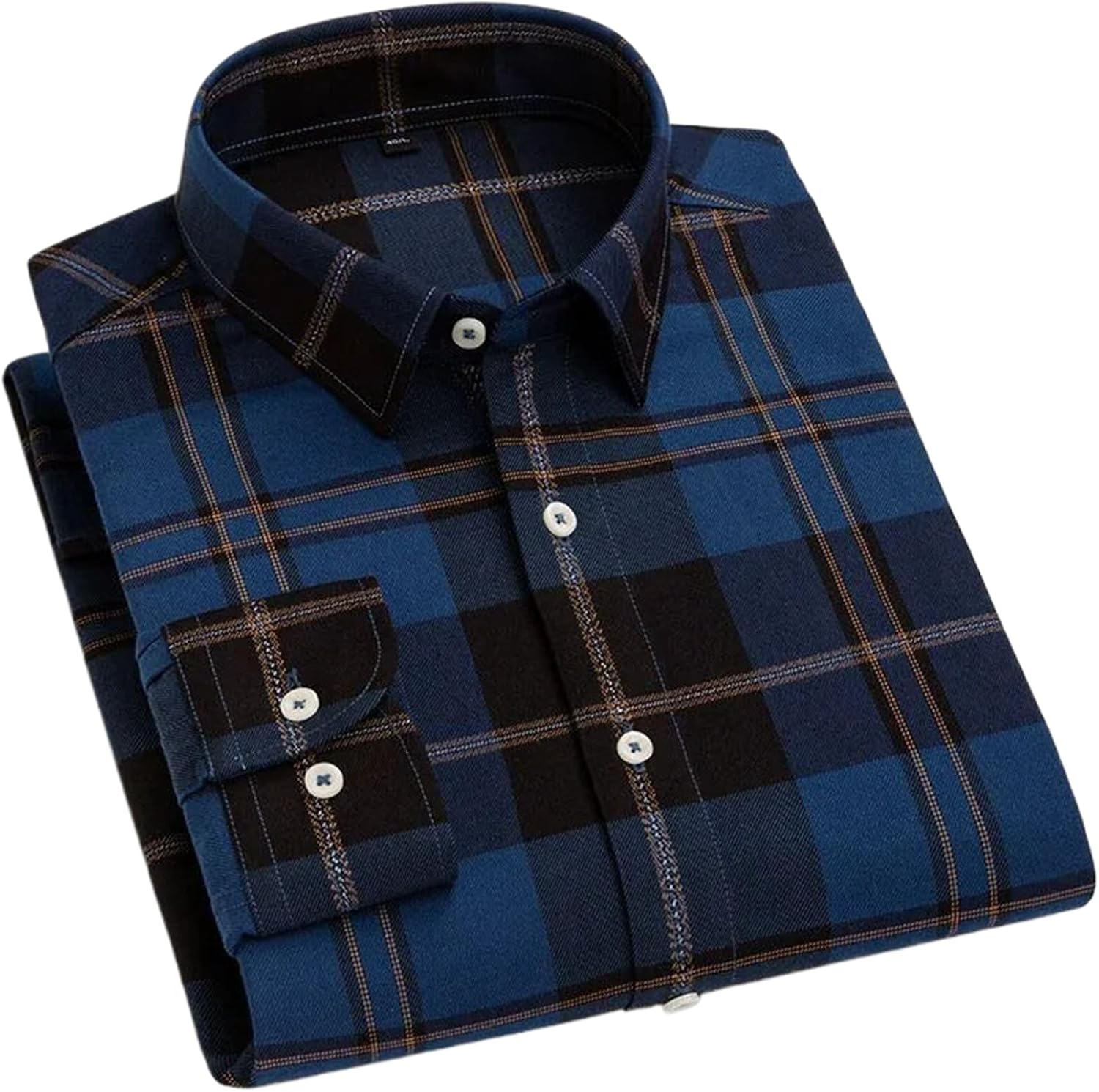 Long-Sleeve Shirts for Men Slim Fit Formal Shirt Silk Office Tops
