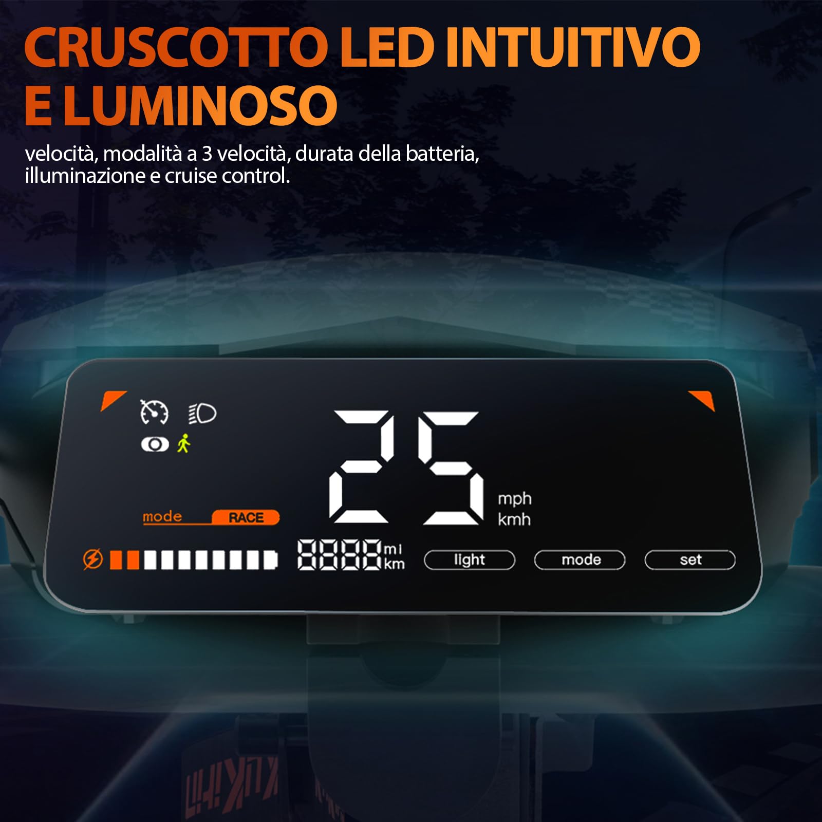 Kukirin G2 Monopattino Elettrico Adulto,Scooter Elettrico,Patinete Electrico,Autonomia di 55KM,Velocità Massima 25km/h,10" Pneumatici,Doppia Frenata,3 Modalità di Velocità,Capacità di Carico120KG