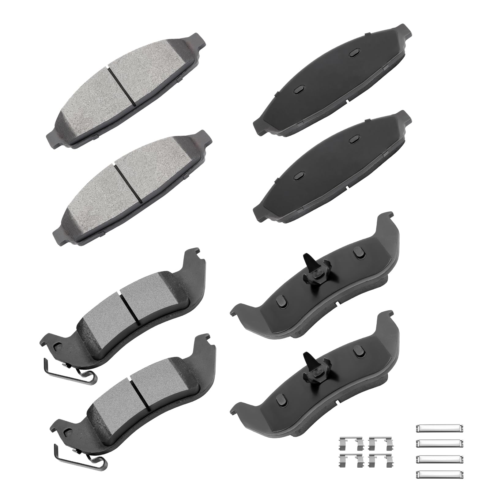 cciyu D931 D1040 Front Rear Ceramic Brake Pads Kits 8set