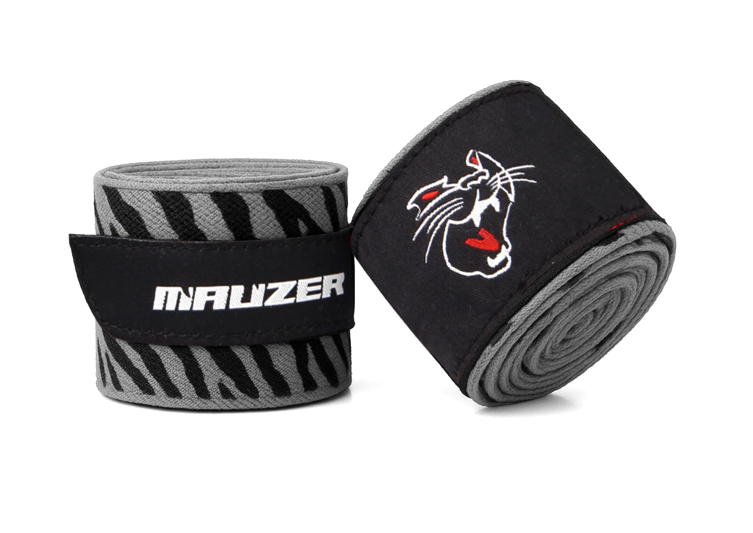 Mauzer Mexican-Style Printed Hand Wraps for Boxing MMA Muay Thai Stretch Cotton/Poly Blend – 2” Wide Breathable Hook & Loop CAT Skin Graphic with Zeal to Win Slogan – Training Gear-image-28