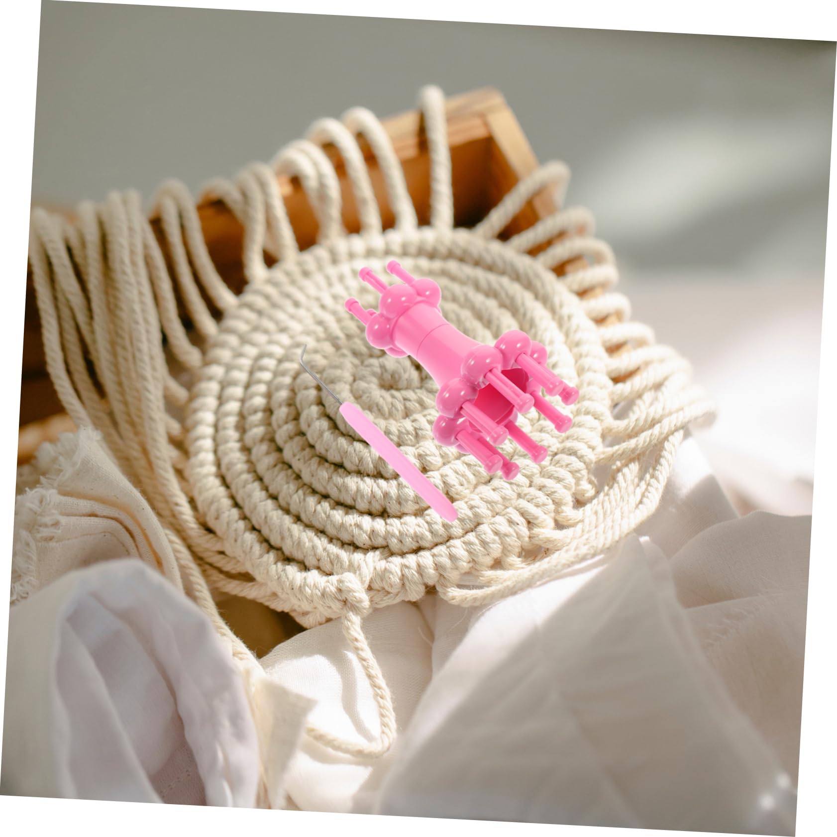 VILLCASE 4 Sets Professional Yarn Knitter Crochet Machine Accessory Set for Beginners