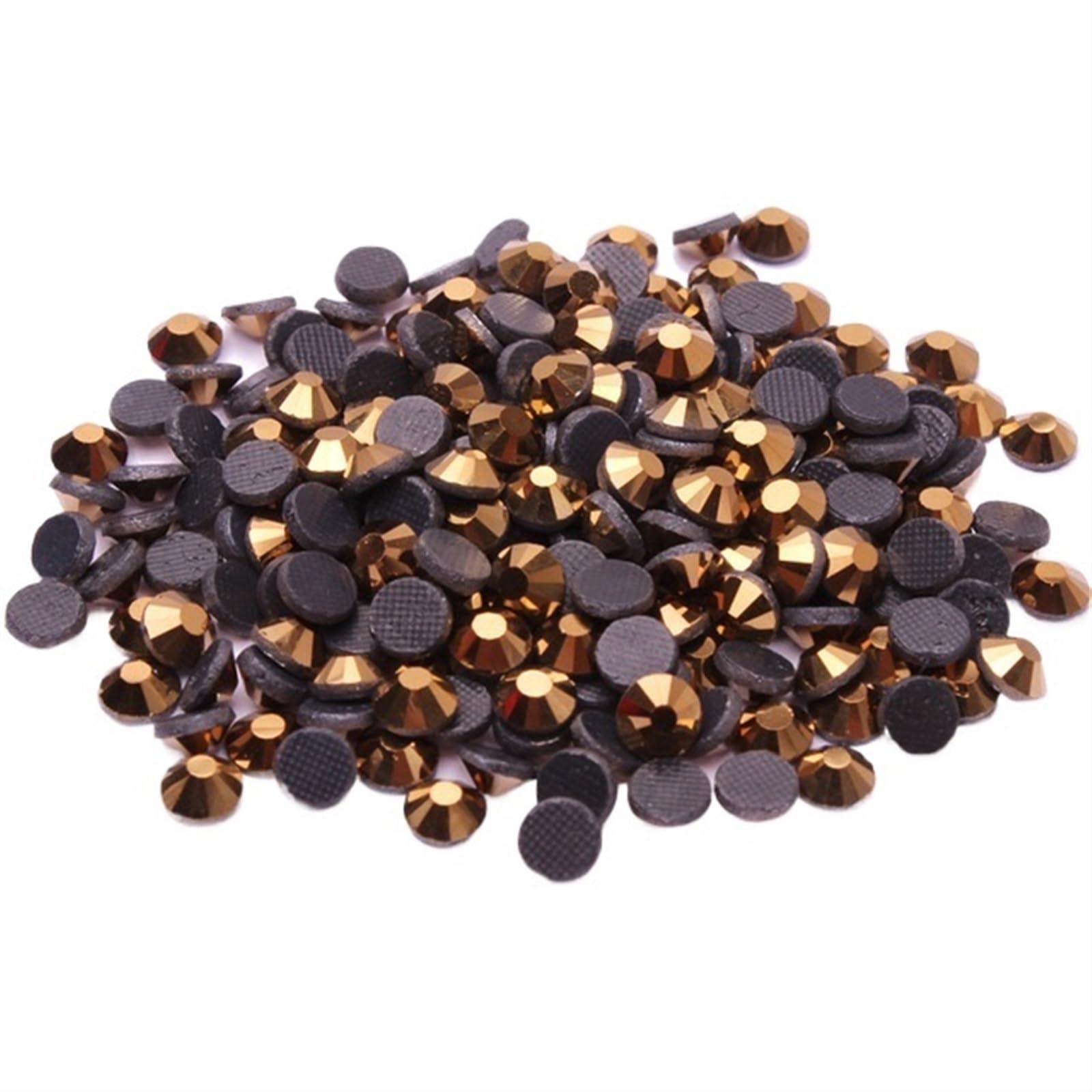 Hotfix Rhinestones Hotfix Rhinestone Crystal with Glue On Flatback Crystal Glass Rhinestone(Color:Mine Gold,Size:SS20 720pcs)
