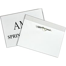 C-Line Pin Style Name Badge Holders, 3.5 x 2.25, Clear, 100/Box 94223