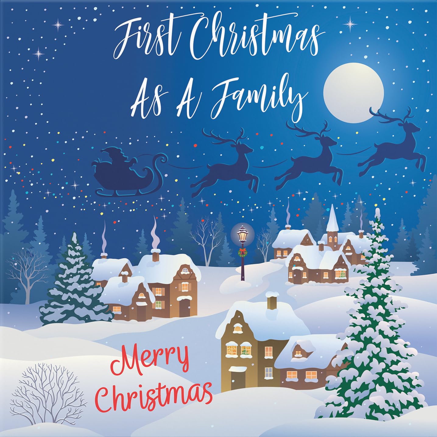 Hunts England First Christmas As A Family Christmas Card, First Christmas As A Family, Merry Christmas - Image 2