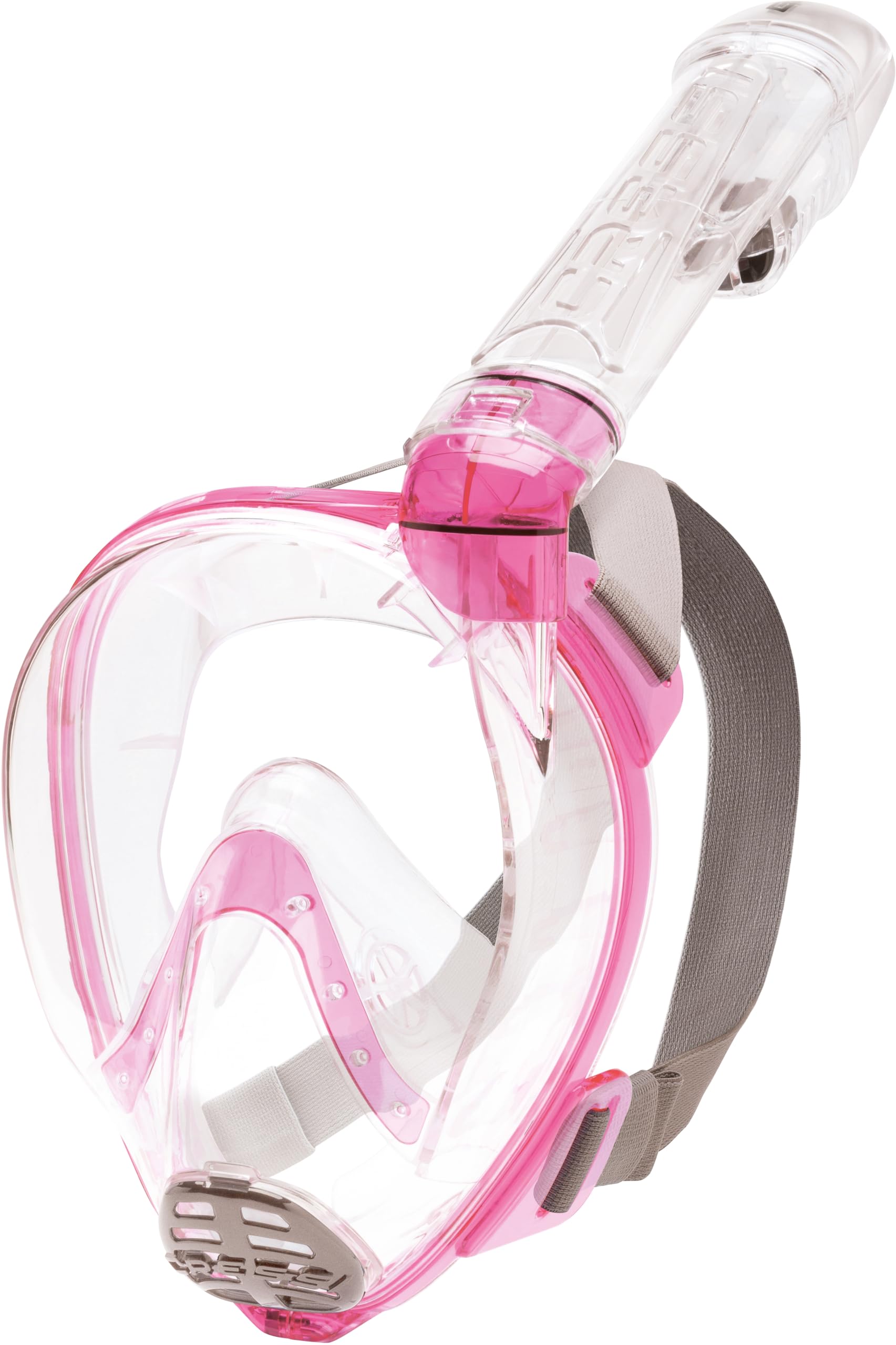 Cressi Baron Full Face Mask Máscara Integral Snorkel de Visión Grande con Tubo Respirador, Unisex Adulto