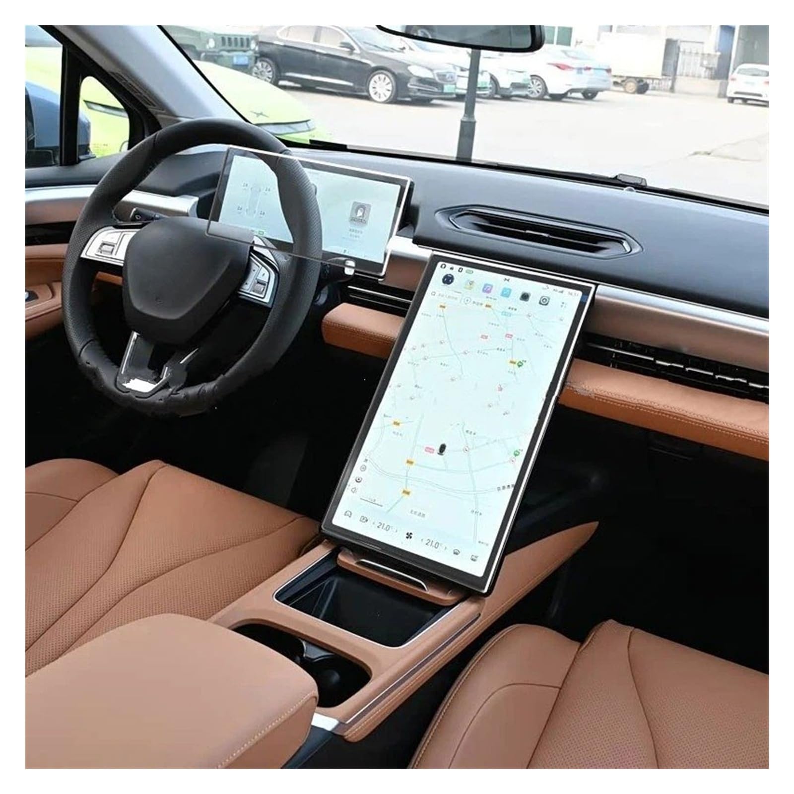 Pellicola Protettiva in Vetro temperato per Schermo Xpeng P5 2021-2024 per navigatore GPS Auto cruscotto AntiGraffio Protezione per Schermo di Navigazione Auto.