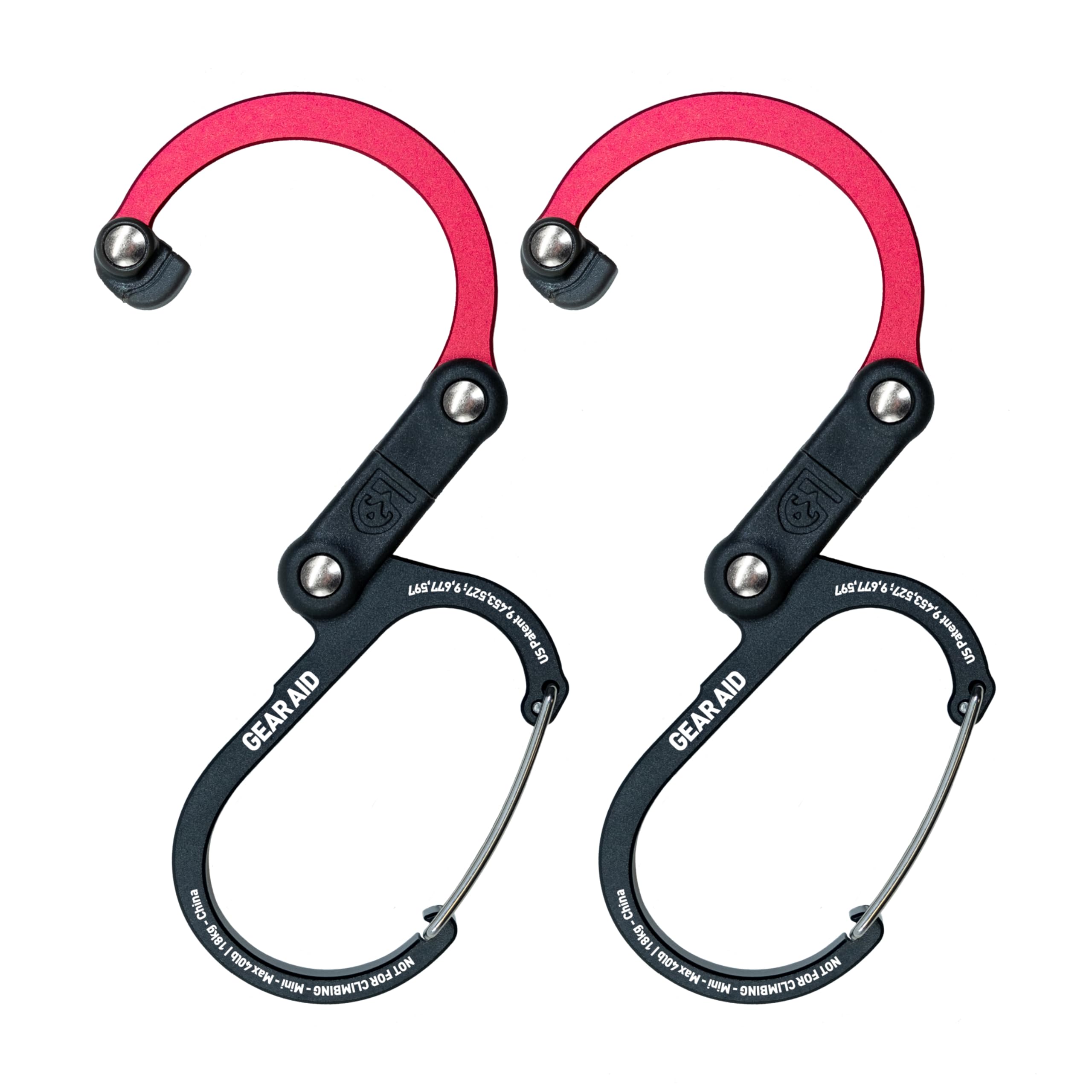 GEAR AID HEROCLIP Mini 360° Swivel Carabiner Gear Clip &amp; Hook