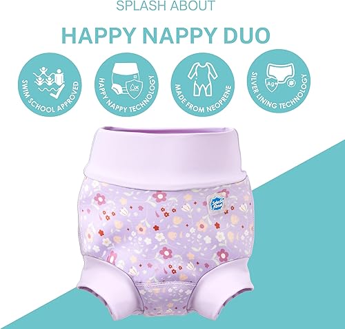 Miniatura 2 de Splash About Baby Happy Nappy Duo Swim Diaper for Babies and Toddlers