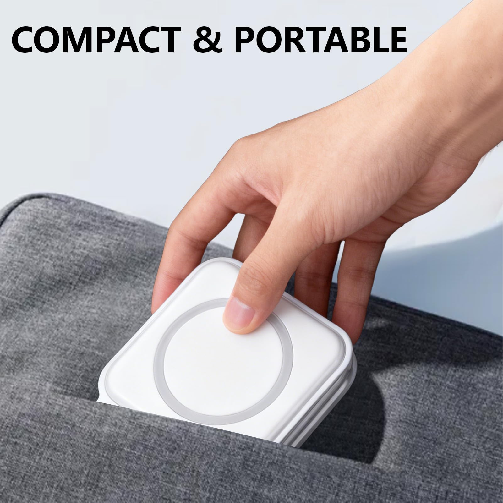 Dock do ładowania bezprzewodowego, składana stacja ładująca 3 w 1 do indukcyjnego ładowania dla Apple Watch i i-Phone, bezprzewodowa ładowarka kompatybilna z Apple Watch 10/9/8/7, i-Phone 17/16/15/14