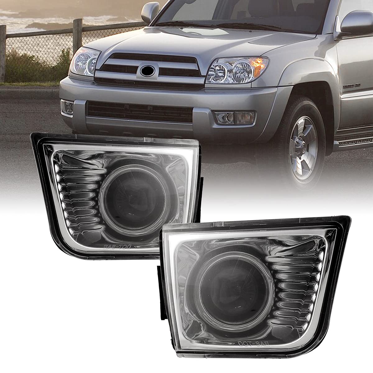 Amazon.com: ROXX Fog Lights For 2003 2004 2005 Toyota 4Runner Fog