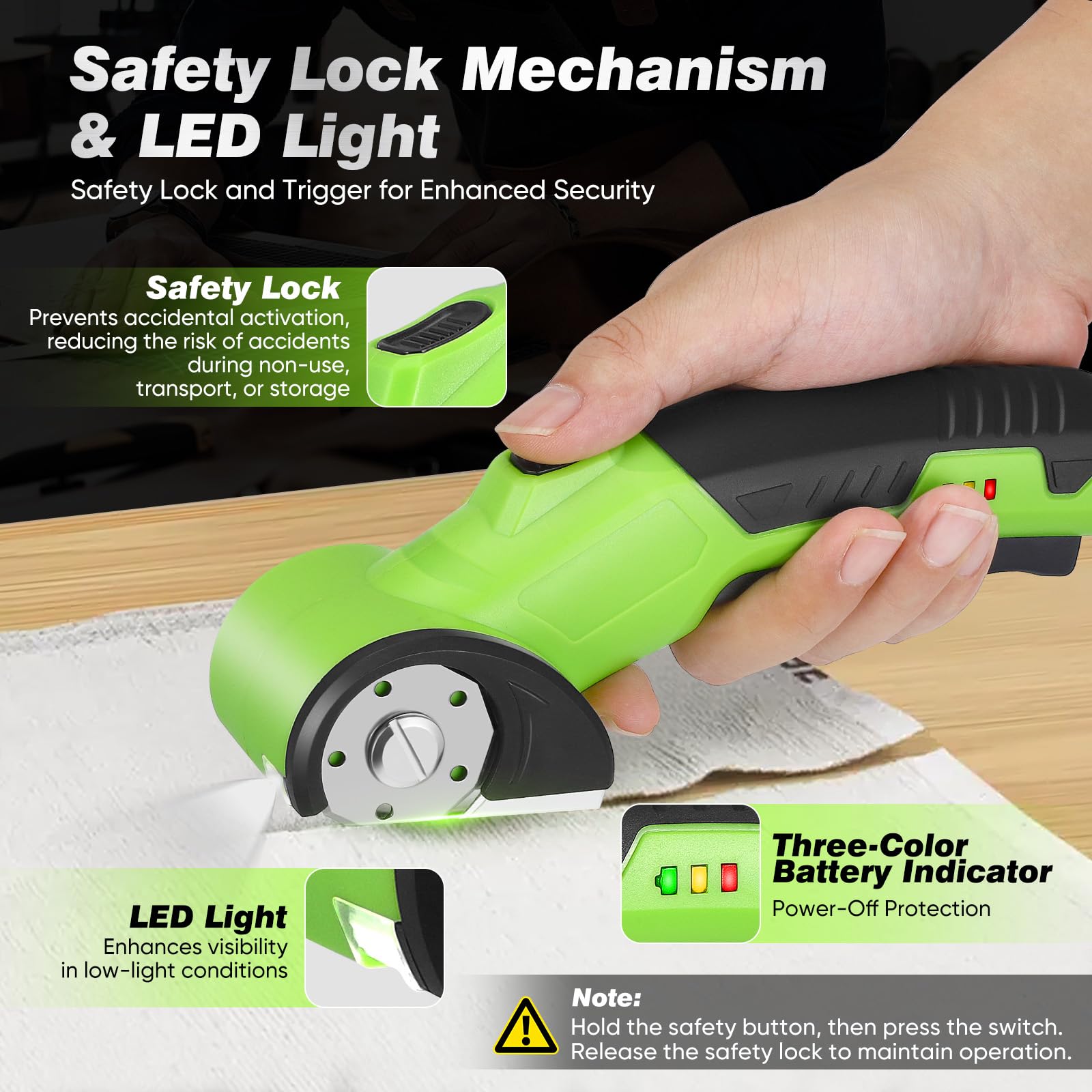 Rotary Cutter Electric Box Cardboard Cutter with Storage Case - Image 3