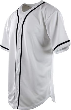 ChoiceApparel Mens Plain Solid Color Baseball Jersey