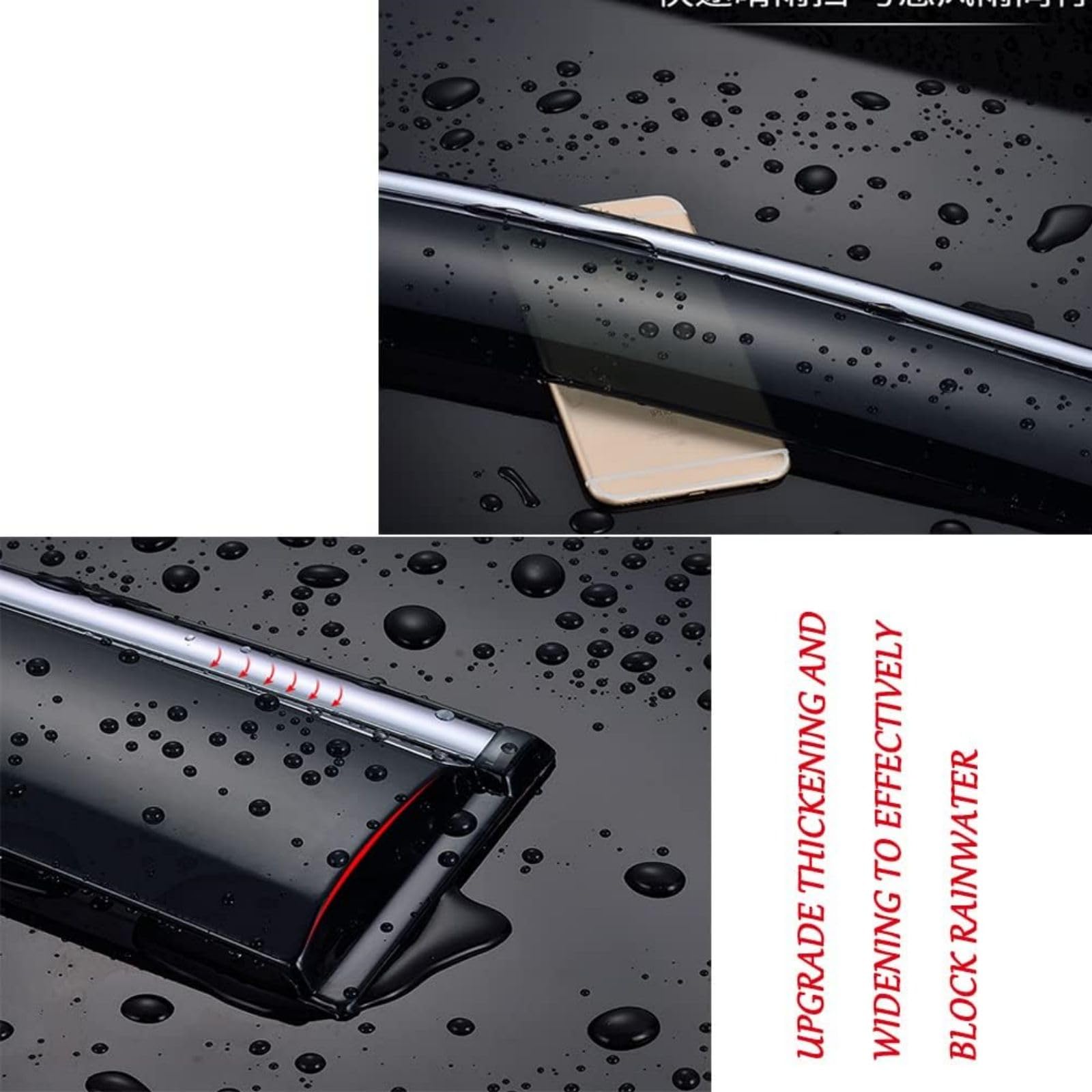 MSJL Deflectores De Viento Extérieur Visor Vent Plastique