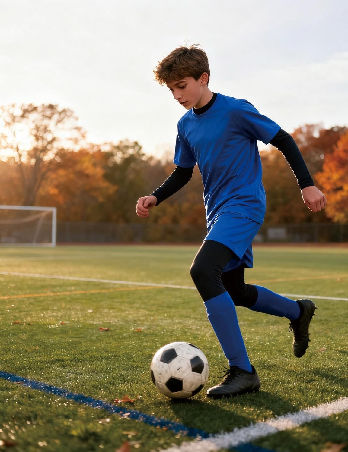 Boys Compression Leggings Quick Dry Youth Basketball Pants Sports Tights Football Base Layer for Kids - Image 2