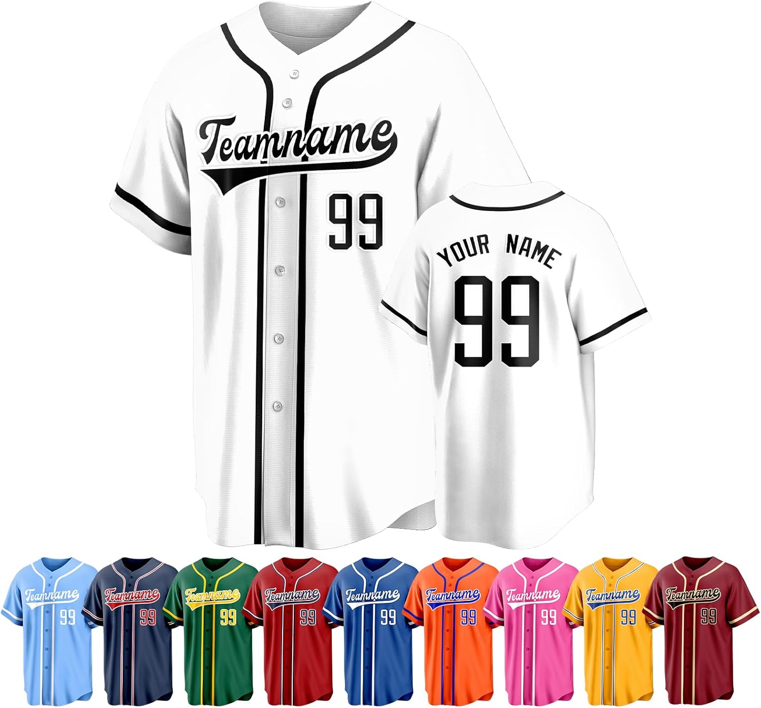 Custom Baseball Jersey Personalized Uniform Shirts Stitched Printed Name Numbers Sports Fans for Men Women Boy