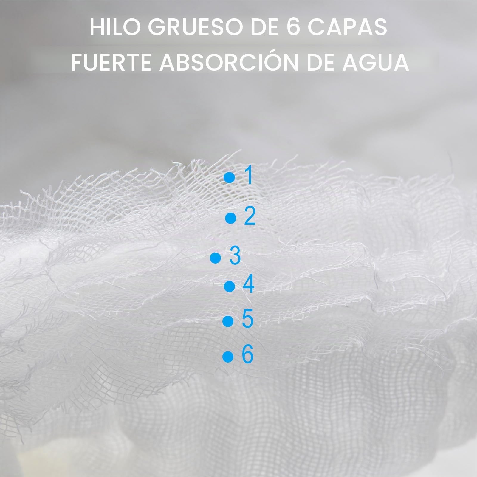 EXTSUD 10PCS Toallitas de Muselina para Bebés Toallas Suaves para Bebés, Recién Nacidos, Toallitas Algodón, 25 x 25cm Blanco