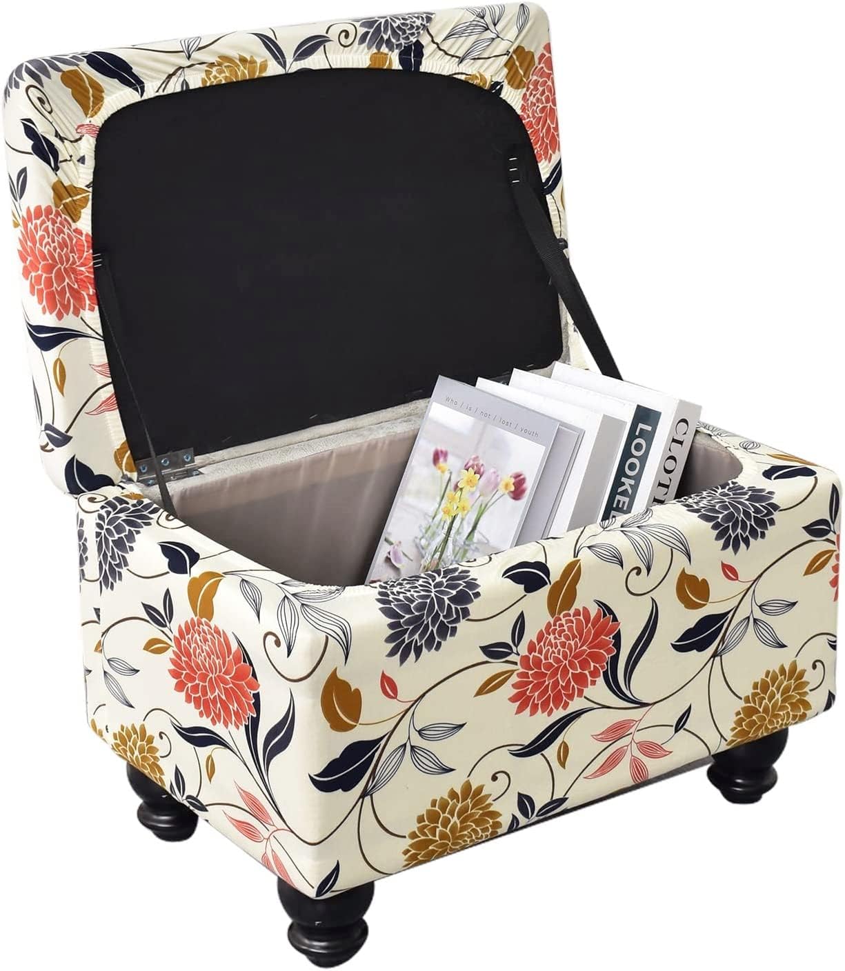 EcoAncheng Storage Ottoman Cover Rectangle Ottoman