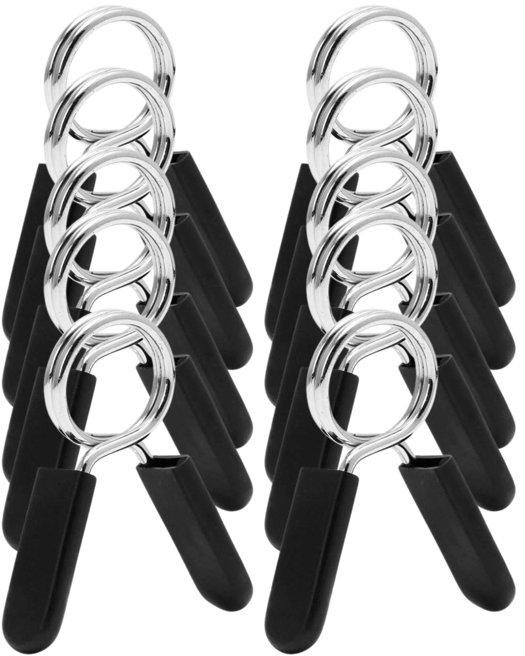 The Pure Blue 50mm/2” Spring Steel Weight Clips, 5 works Metal Clamps for Barbells Dumbbells