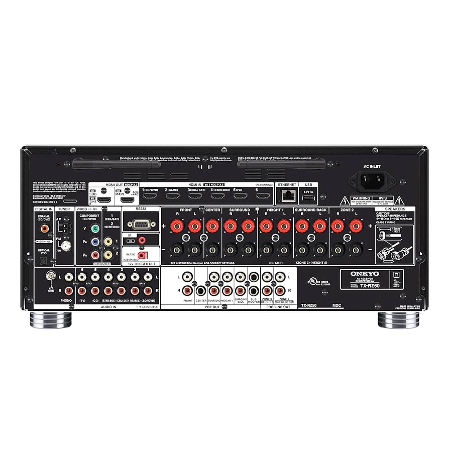 ONKYO TX-RZ50 AVサウンドレシーバー Amazon.com: Onkyo TX-RZ50 9.2-Channel AV Receiver - 120