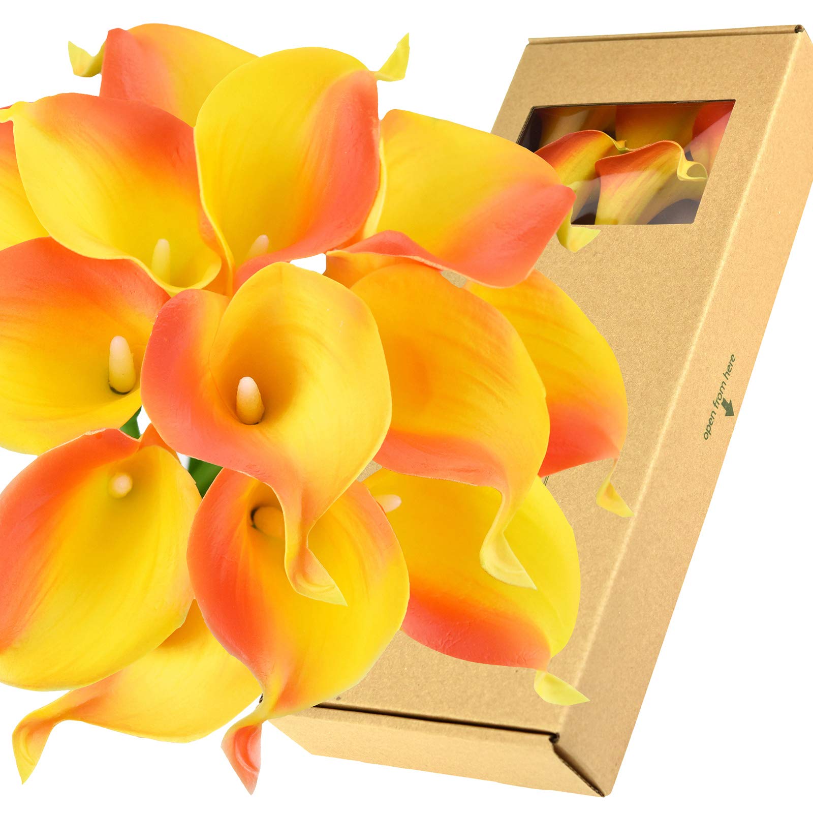 Amazon｜FiveSeasonStuff リアルタッチ カラーリリー 造花 